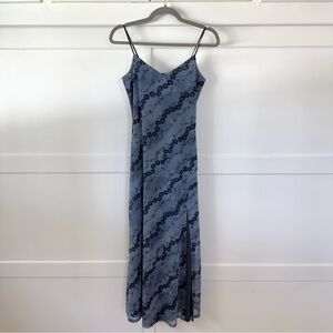 Urban Outfitters Blue Floral Mesh Dress